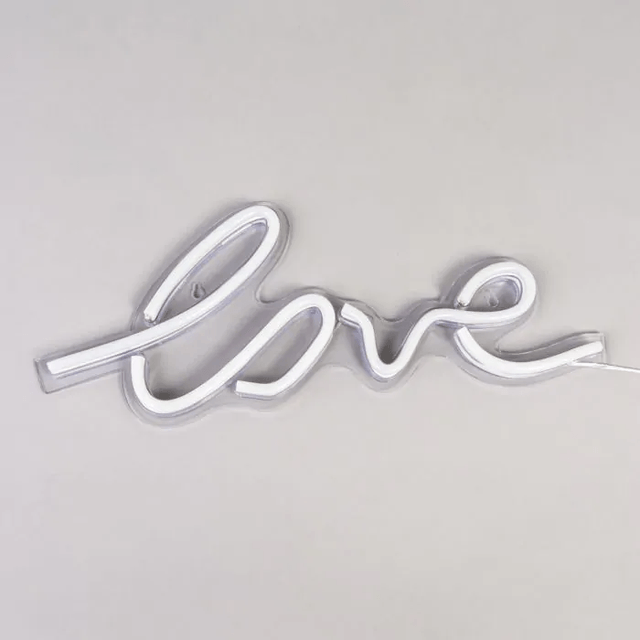 Glow Love Neon Wall Light, white