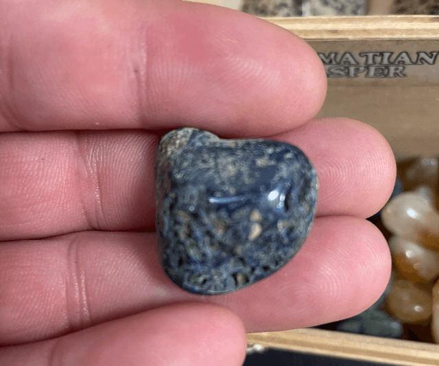 Azurite tumbled stone 