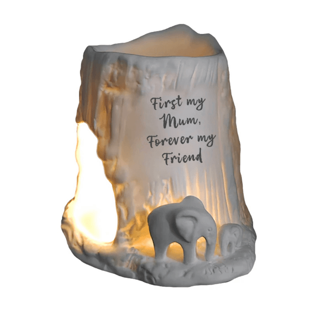Elephant tea light burner Mum
