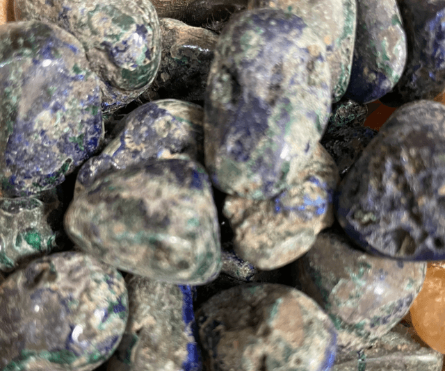 Azurite tumbled stone 