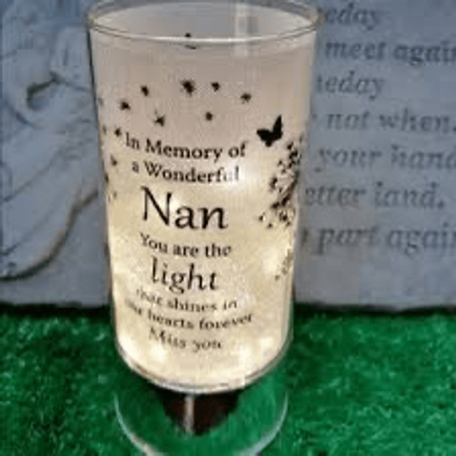 Memorial Light Up Tube Light - Nan