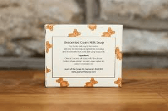Goats of the gorge. Teddy shape goats milk soap