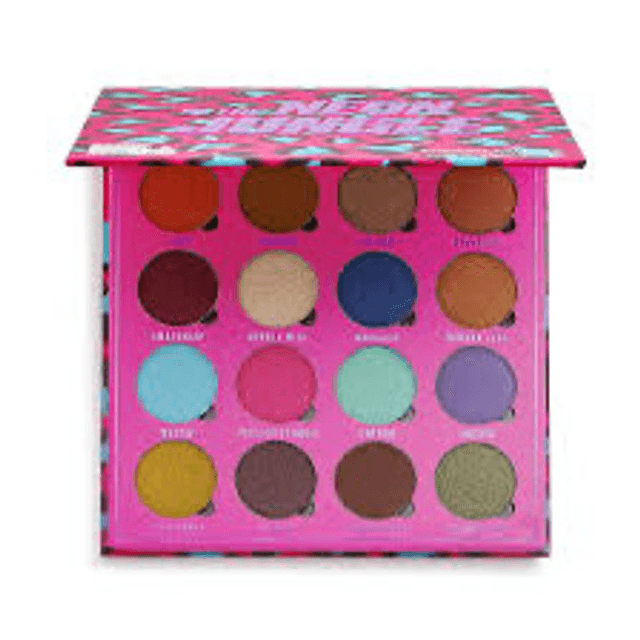 Makeup Obsession London, In The Neon Jungle, Eyeshadow Palette, 16 Shades