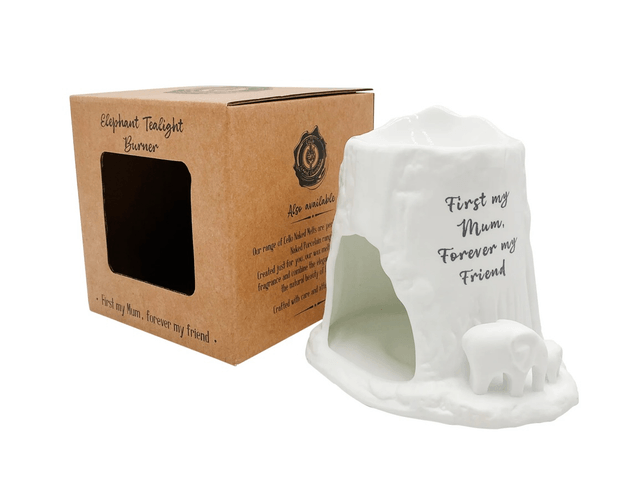 Elephant tea light burner Mum