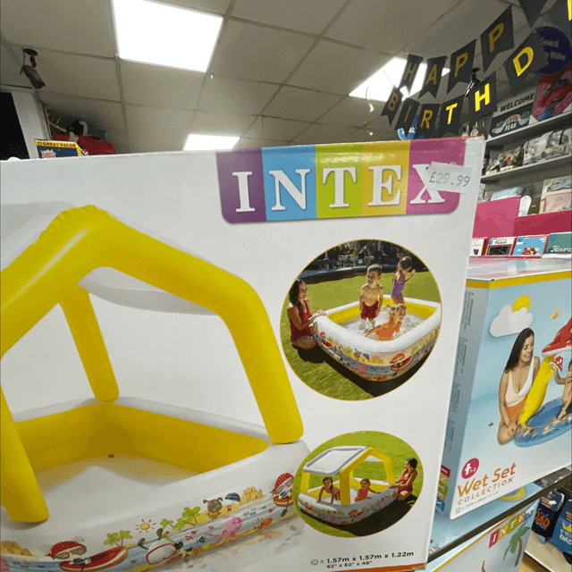 Intex pool with sunshade