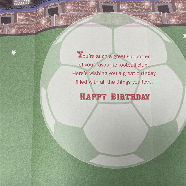 No 1 United fan birthday card