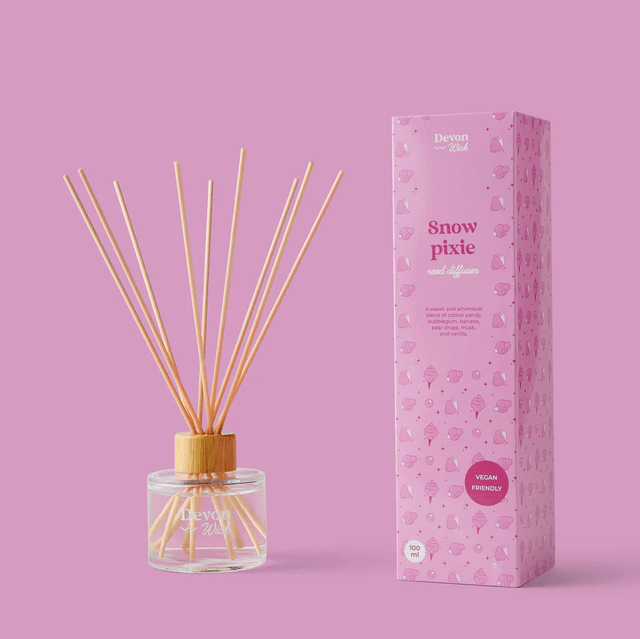 Snow Pixie Reed Diffuser Cotton Candy | Bubblegum | Pear Drops | Vanilla