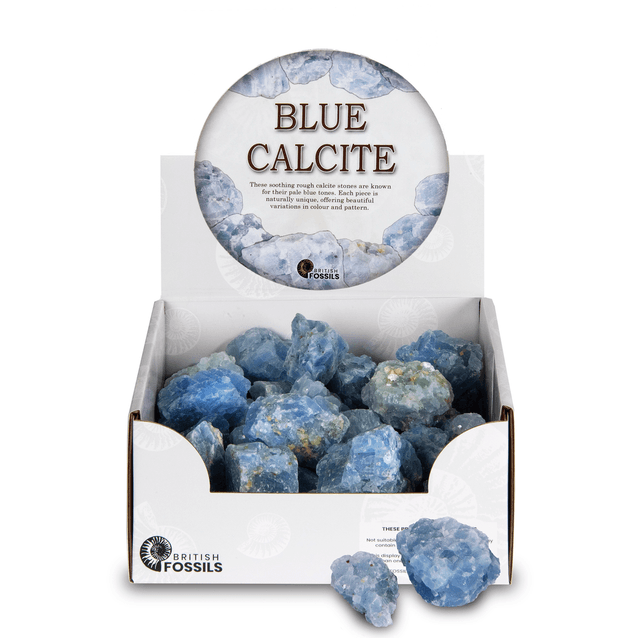 Blue calcite rough