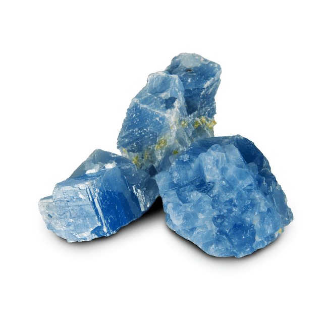 Blue calcite rough