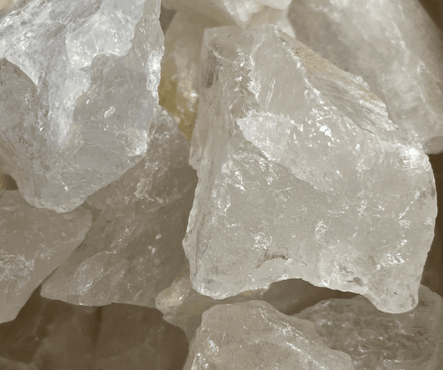 Milky Quartz, a variety of Quartz, rough chunk