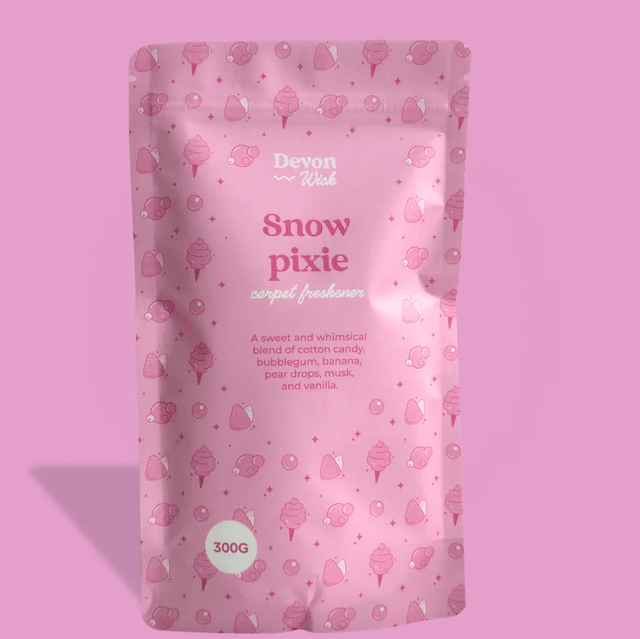 Snow Pixie Carpet Freshener Cotton Candy | Bubblegum | Pear Drops | Vanilla 