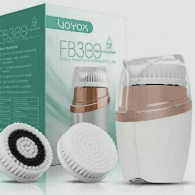VOYOR 3-In-1 Facial Cleansing Brush Facial Exfoliating Cleanser FB300
